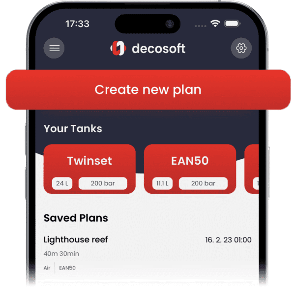 Plan your dives quickly and easily